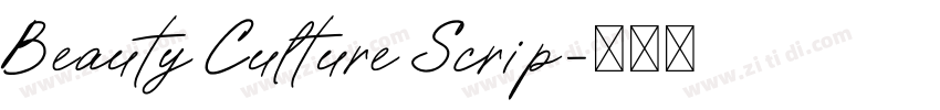 Beauty Culture Scrip字体转换 Beauty Culture Scrip字体转换